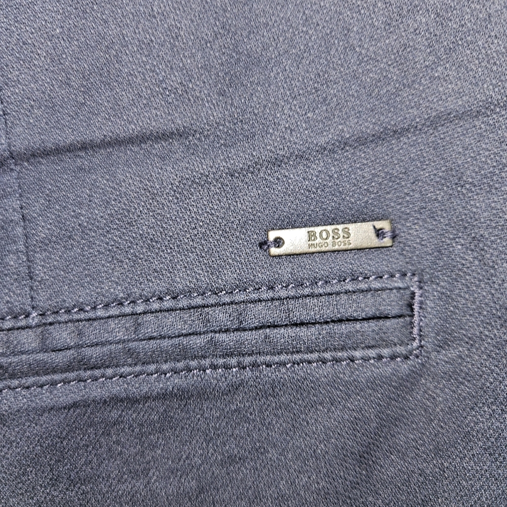 NWT! Hugo Boss Dark Blue Shorts Men's Size 36 R NEW $98 MSRP - Picture 7 of 16